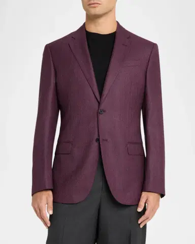 Emporio Armani Men's G-Line Wool Slim Herringbone Sport Coat | Thumbnail 4 Emporio Armani Men's G-Line Wool Slim Herringbone Sport Coat | Thumbnail 4