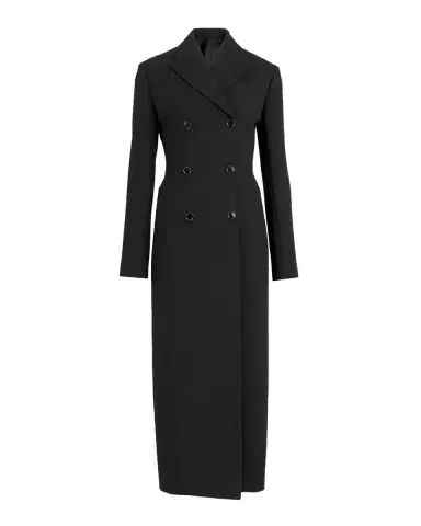 Alaïa Wool Crepe Double-Breasted Tailored Coat | Thumbnail 2 Alaïa Wool Crepe Double-Breasted Tailored Coat | Thumbnail 2