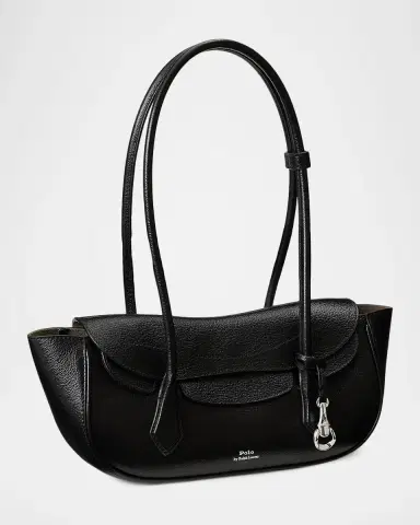 Polo Ralph Lauren Grain Leather Shoulder Bag | Thumbnail 3 Polo Ralph Lauren Grain Leather Shoulder Bag | Thumbnail 3