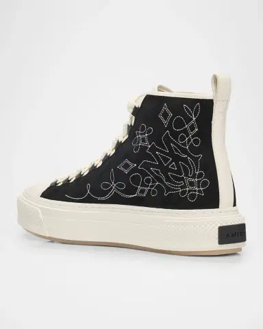AMIRI Men's Leather Western MA Court Sneakers | Thumbnail 2 AMIRI Men's Leather Western MA Court Sneakers | Thumbnail 2