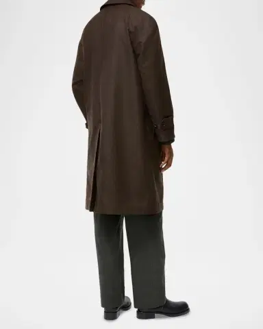Burberry Men's Reversible Wool Car Coat | Thumbnail 3 Burberry Men's Reversible Wool Car Coat | Thumbnail 3