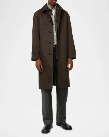 Burberry Men's Reversible Wool Car Coat | Thumbnail 4 Burberry Men's Reversible Wool Car Coat | Thumbnail 4