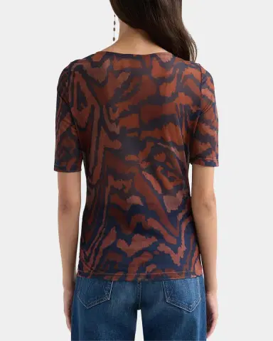 Johnny Was Abstract-Print Mesh Top | Thumbnail 3 Johnny Was Abstract-Print Mesh Top | Thumbnail 3