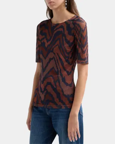 Johnny Was Abstract-Print Mesh Top | Thumbnail 4 Johnny Was Abstract-Print Mesh Top | Thumbnail 4