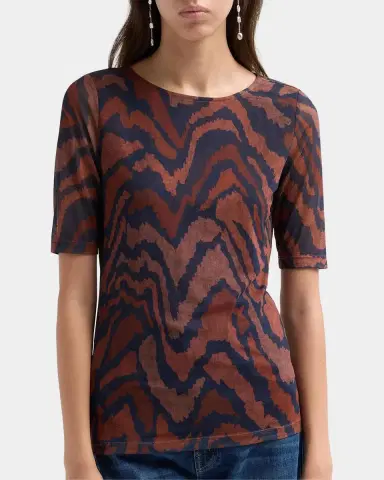 Johnny Was Abstract-Print Mesh Top | Thumbnail 5 Johnny Was Abstract-Print Mesh Top | Thumbnail 5