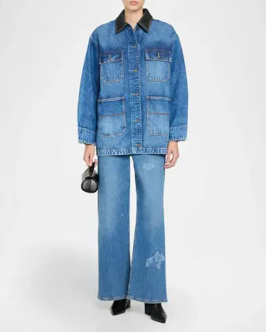 Simkhai Larz Denim Chore Jacket | Thumbnail 2 Simkhai Larz Denim Chore Jacket | Thumbnail 2