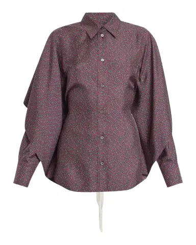 Maison Margiela Micro-Paisley Drawstring Shirt | Thumbnail 1 Maison Margiela Micro-Paisley Drawstring Shirt | Thumbnail 1