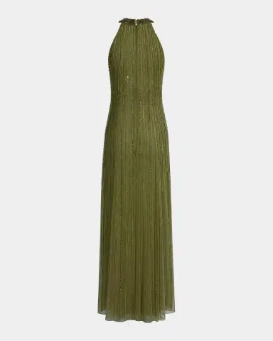 Mac Duggal Sequined-Mesh Trapeze Gown | Thumbnail 5 Mac Duggal Sequined-Mesh Trapeze Gown | Thumbnail 5
