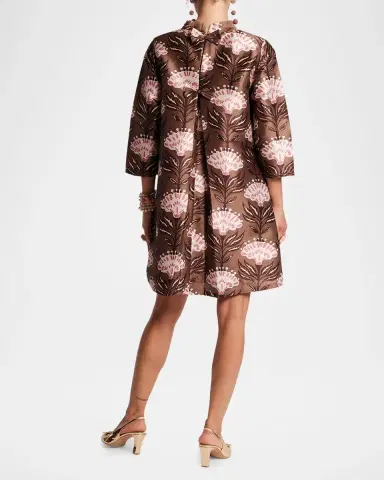 Frances Valentine Diplomat Floral-Print Mini Shift Dress | Thumbnail 3 Frances Valentine Diplomat Floral-Print Mini Shift Dress | Thumbnail 3