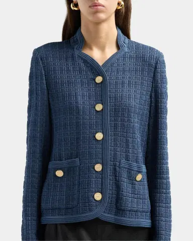 Misook Rib-Knit Jacket | Thumbnail 5 Misook Rib-Knit Jacket | Thumbnail 5