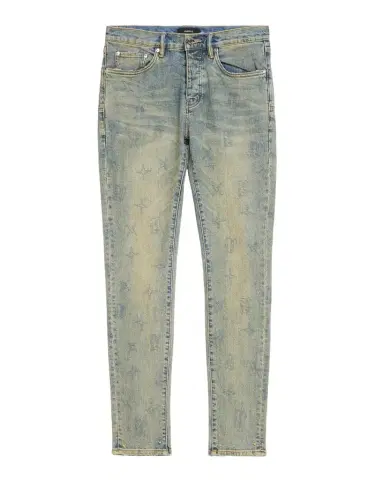 PURPLE Gothic Wire Monogram Skinny Jeans | Thumbnail 1 PURPLE Gothic Wire Monogram Skinny Jeans | Thumbnail 1