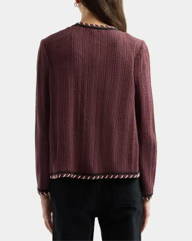 Misook Cable-Knit Jacket | Thumbnail 3 Misook Cable-Knit Jacket | Thumbnail 3