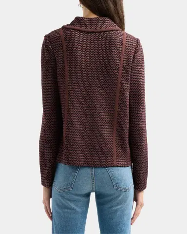 Misook Graphic Textured Knit Jacket | Thumbnail 3 Misook Graphic Textured Knit Jacket | Thumbnail 3