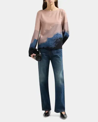 Misook Abstract Boatneck Tunic | Thumbnail 2 Misook Abstract Boatneck Tunic | Thumbnail 2