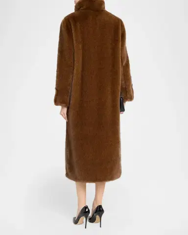 Milly Gia Faux Fur Coat | Thumbnail 3 Milly Gia Faux Fur Coat | Thumbnail 3