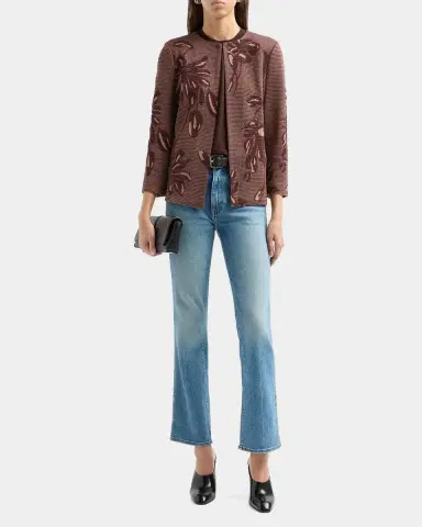 Misook Floral Jacquard Jacket | Thumbnail 2 Misook Floral Jacquard Jacket | Thumbnail 2