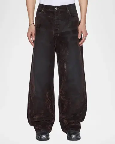 Ksubi Men's Maxx Brown Denim Straight-Leg Jeans | Thumbnail 3 Ksubi Men's Maxx Brown Denim Straight-Leg Jeans | Thumbnail 3
