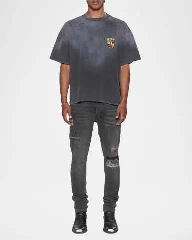 Ksubi Men's Van Winkle Graphite Racer Skinny Jeans | Thumbnail 2 Ksubi Men's Van Winkle Graphite Racer Skinny Jeans | Thumbnail 2