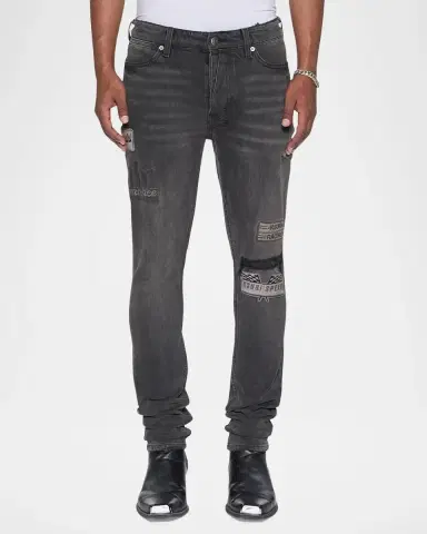 Ksubi Men's Van Winkle Graphite Racer Skinny Jeans | Thumbnail 4 Ksubi Men's Van Winkle Graphite Racer Skinny Jeans | Thumbnail 4