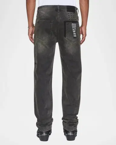 Ksubi Men's Hazlow Graphite Intruder Straight-Leg Jeans | Thumbnail 3 Ksubi Men's Hazlow Graphite Intruder Straight-Leg Jeans | Thumbnail 3