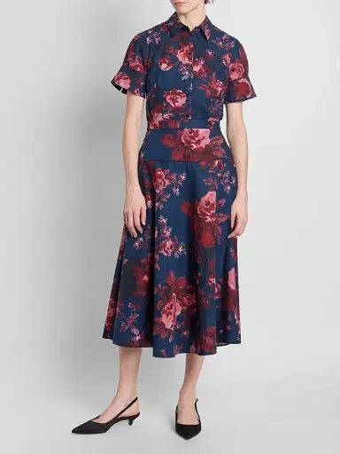 Erdem Women's Floral Cotton Button-Front Shirt | Thumbnail 2 Erdem Women's Floral Cotton Button-Front Shirt | Thumbnail 2