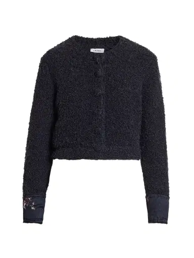 Erdem Women's Bouclé Wool-Alpaca-Blend Crewneck Cardigan | Thumbnail 1 Erdem Women's Bouclé Wool-Alpaca-Blend Crewneck Cardigan | Thumbnail 1