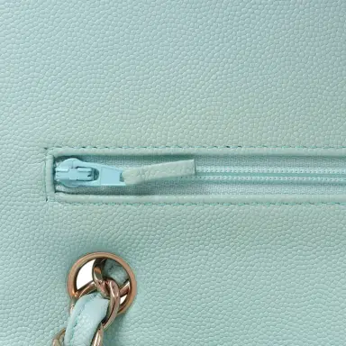 Chanel Chanel Jumbo Classic Double Flap Light Blue Caviar Light Gold Hardware | Thumbnail 8 Chanel Chanel Jumbo Classic Double Flap Light Blue Caviar Light Gold Hardware | Thumbnail 8