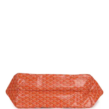 goyard Goyard Goyardine Orange Saint Louis GM Tote Bag Palladium Hardware | Thumbnail 6 goyard Goyard Goyardine Orange Saint Louis GM Tote Bag Palladium Hardware | Thumbnail 6