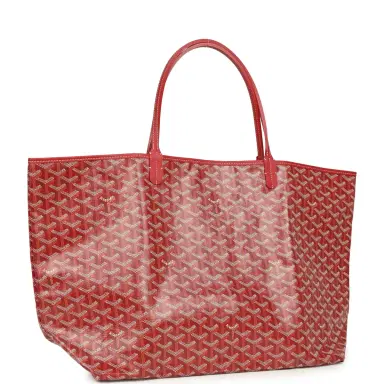 goyard Goyard Goyardine Red Saint Louis GM Tote Bag Palladium Hardware | Thumbnail 2 goyard Goyard Goyardine Red Saint Louis GM Tote Bag Palladium Hardware | Thumbnail 2
