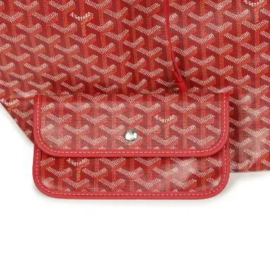 goyard Goyard Goyardine Red Saint Louis GM Tote Bag Palladium Hardware | Thumbnail 6 goyard Goyard Goyardine Red Saint Louis GM Tote Bag Palladium Hardware | Thumbnail 6