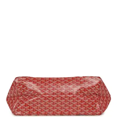 goyard Goyard Goyardine Red Saint Louis GM Tote Bag Palladium Hardware | Thumbnail 7 goyard Goyard Goyardine Red Saint Louis GM Tote Bag Palladium Hardware | Thumbnail 7