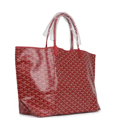 goyard Goyard Goyardine Red Saint Louis GM Tote Palladium Hardware | Thumbnail 2 goyard Goyard Goyardine Red Saint Louis GM Tote Palladium Hardware | Thumbnail 2