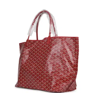 goyard Goyard Goyardine Red Saint Louis GM Tote Palladium Hardware | Thumbnail 5 goyard Goyard Goyardine Red Saint Louis GM Tote Palladium Hardware | Thumbnail 5