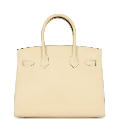 HERMÈS Hermes Birkin Sellier 30 Nata Epsom Palladium Hardware | Thumbnail 4 HERMÈS Hermes Birkin Sellier 30 Nata Epsom Palladium Hardware | Thumbnail 4