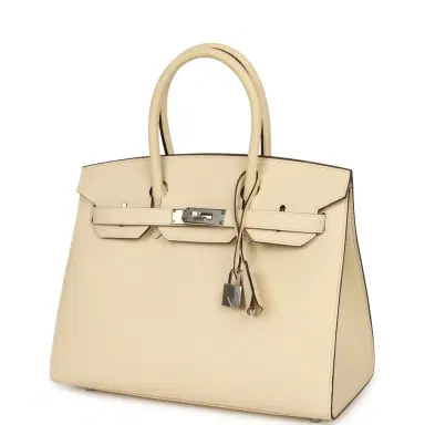 HERMÈS Hermes Birkin Sellier 30 Nata Epsom Palladium Hardware | Thumbnail 5 HERMÈS Hermes Birkin Sellier 30 Nata Epsom Palladium Hardware | Thumbnail 5