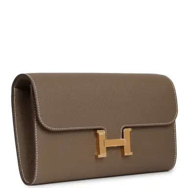 HERMÈS Hermes Constance Wallet To Go Etoupe Epsom Gold Hardware | Thumbnail 2 HERMÈS Hermes Constance Wallet To Go Etoupe Epsom Gold Hardware | Thumbnail 2