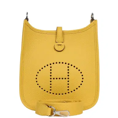 HERMÈS Hermes Evelyne TPM Sun Clemence Palladium Hardware | Thumbnail 1 HERMÈS Hermes Evelyne TPM Sun Clemence Palladium Hardware | Thumbnail 1