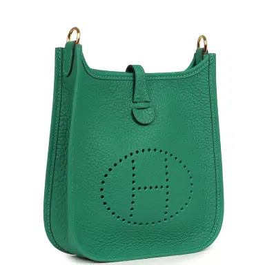 HERMÈS Hermes Evelyne TPM Vert Vertigo Clemence Gold Hardware | Thumbnail 2 HERMÈS Hermes Evelyne TPM Vert Vertigo Clemence Gold Hardware | Thumbnail 2