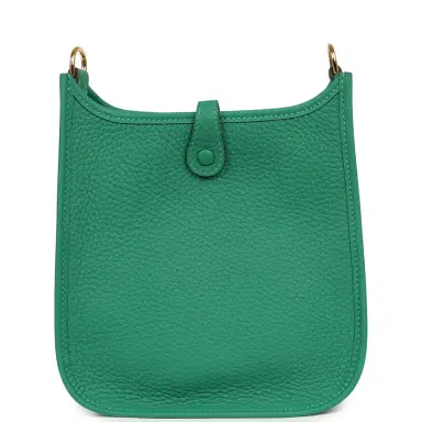 HERMÈS Hermes Evelyne TPM Vert Vertigo Clemence Gold Hardware | Thumbnail 4 HERMÈS Hermes Evelyne TPM Vert Vertigo Clemence Gold Hardware | Thumbnail 4