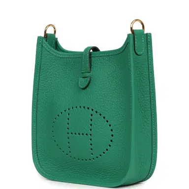 HERMÈS Hermes Evelyne TPM Vert Vertigo Clemence Gold Hardware | Thumbnail 5 HERMÈS Hermes Evelyne TPM Vert Vertigo Clemence Gold Hardware | Thumbnail 5