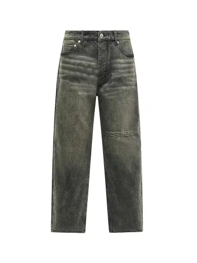 Ksubi Men's Hazlow Graphite Intruder Straight-Leg Jeans | Thumbnail 1 Ksubi Men's Hazlow Graphite Intruder Straight-Leg Jeans | Thumbnail 1