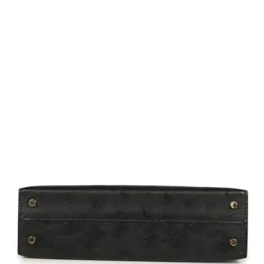 HERMÈS Hermes Kelly Sellier 20 Black Ostrich Permabrass Hardware | Thumbnail 6 HERMÈS Hermes Kelly Sellier 20 Black Ostrich Permabrass Hardware | Thumbnail 6