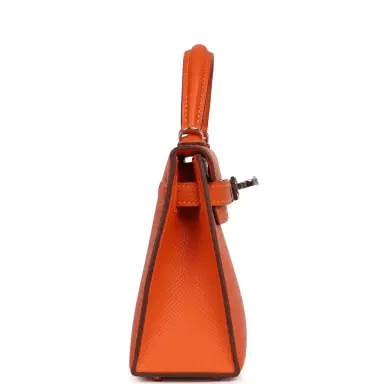 HERMÈS Hermes Kelly Sellier 20 Tangerine Epsom Palladium Hardware | Thumbnail 3 HERMÈS Hermes Kelly Sellier 20 Tangerine Epsom Palladium Hardware | Thumbnail 3