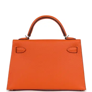 HERMÈS Hermes Kelly Sellier 20 Tangerine Epsom Palladium Hardware | Thumbnail 4 HERMÈS Hermes Kelly Sellier 20 Tangerine Epsom Palladium Hardware | Thumbnail 4