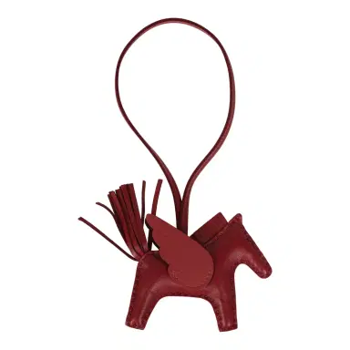 HERMÈS Hermes Pegase Rodeo Bag Charm PM Rouge Grenat Milo Lambskin | Thumbnail 2 HERMÈS Hermes Pegase Rodeo Bag Charm PM Rouge Grenat Milo Lambskin | Thumbnail 2