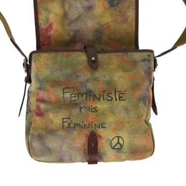 Chanel Pre-owned Chanel Small "On The Pavements" Messenger Bag Dark Khaki, Multicolor Graffiti Canvas Antique Silver Hardware | Thumbnail 11 Chanel Pre-owned Chanel Small "On The Pavements" Messenger Bag Dark Khaki, Multicolor Graffiti Canvas Antique Silver Hardware | Thumbnail 11