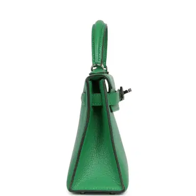 HERMÈS Pre-owned Hermes Kelly Sellier 20 Bambou Chevre Mysore Palladium Hardware | Thumbnail 3 HERMÈS Pre-owned Hermes Kelly Sellier 20 Bambou Chevre Mysore Palladium Hardware | Thumbnail 3