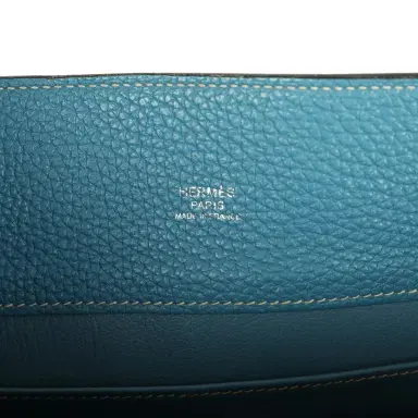 HERMÈS Pre-owned Hermes So Kelly 26 Blue Jean Clemence Palladium Hardware | Thumbnail 7 HERMÈS Pre-owned Hermes So Kelly 26 Blue Jean Clemence Palladium Hardware | Thumbnail 7