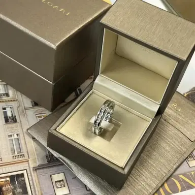 BVLGARI Bulgari B.Zero1 18K White Gold Diamond One Band Ring Sz. 11.25 by The Solist | Thumbnail 4 BVLGARI Bulgari B.Zero1 18K White Gold Diamond One Band Ring Sz. 11.25 by The Solist | Thumbnail 4