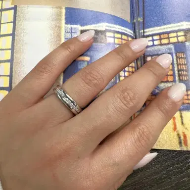 BVLGARI Bulgari B.Zero1 18K White Gold Diamond One Band Ring Sz. 6 by The Solist | Thumbnail 2 BVLGARI Bulgari B.Zero1 18K White Gold Diamond One Band Ring Sz. 6 by The Solist | Thumbnail 2